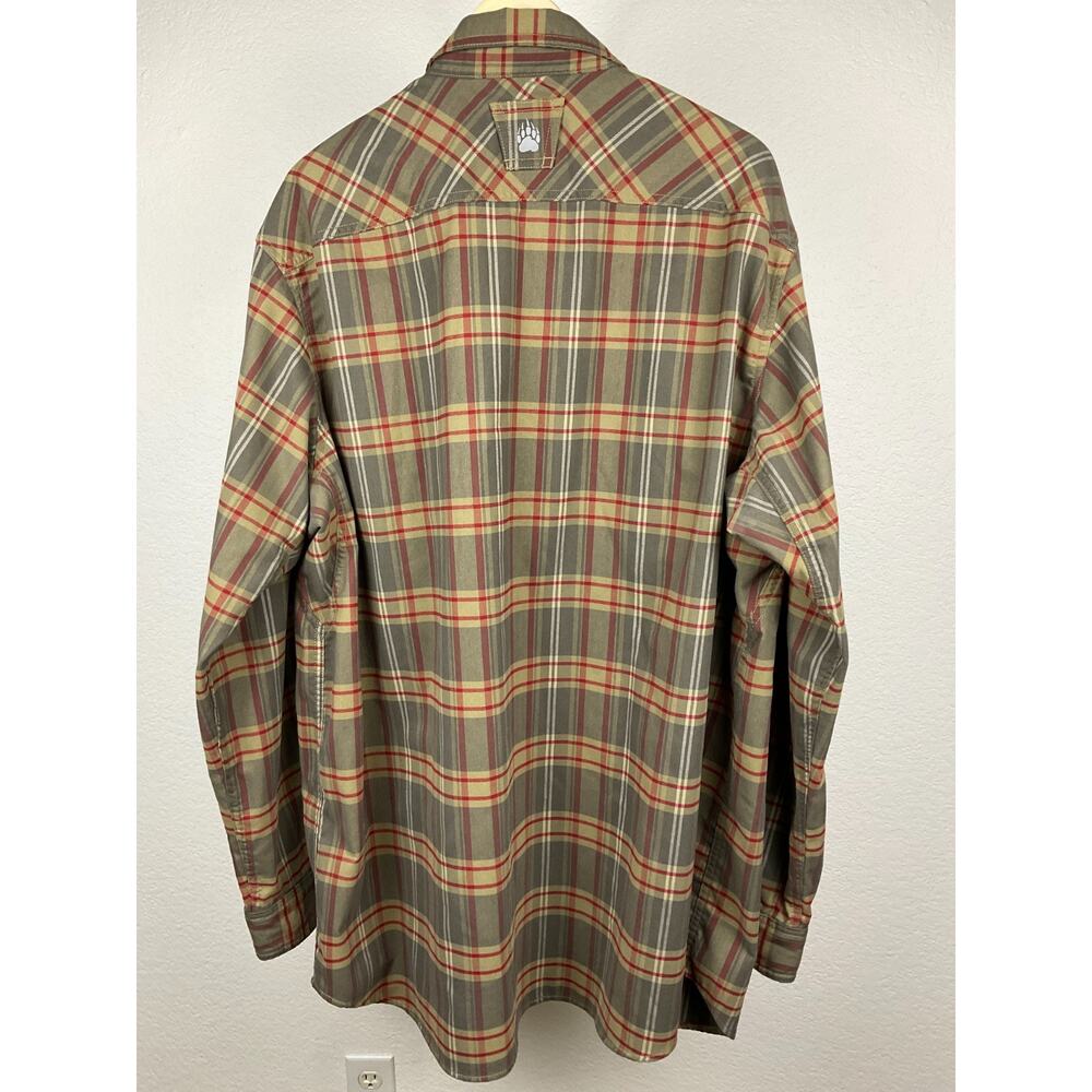Alaskan Hardgear Midnight Sun Shirt Men 2XL Tall Plaid Wool Blend AKHG View 3